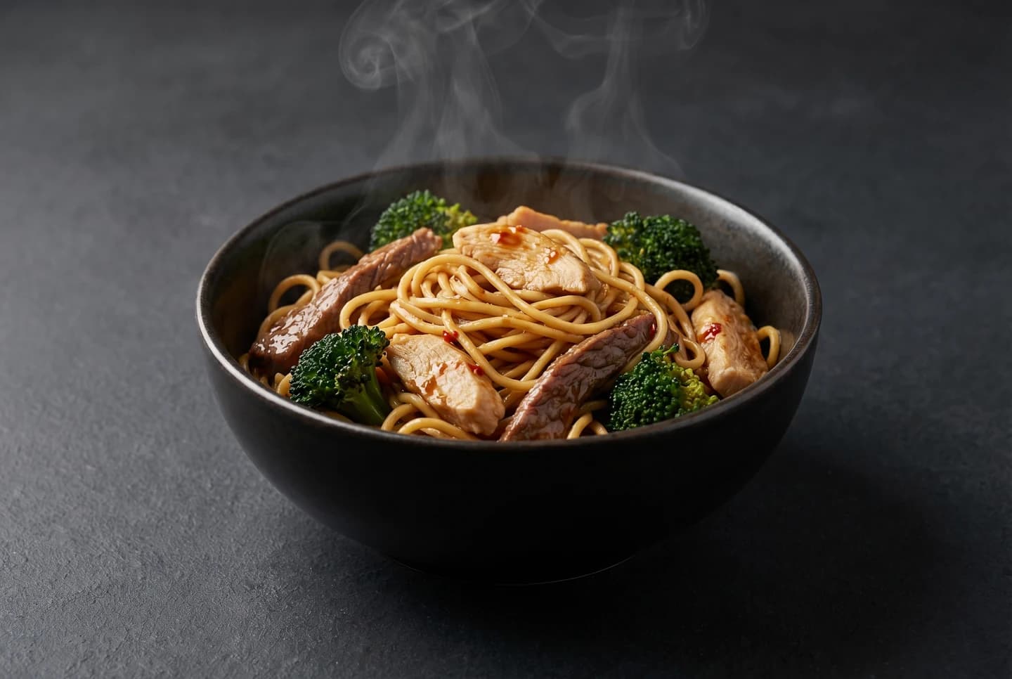 Stir-fried vegetables in a wok